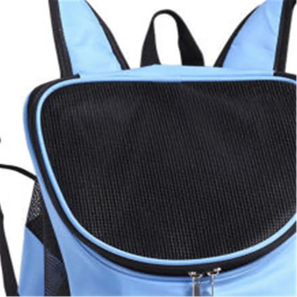 Outdoor Double Shoulder Backpack for Pet Travel Dog Cat Carrier Mesh Windows