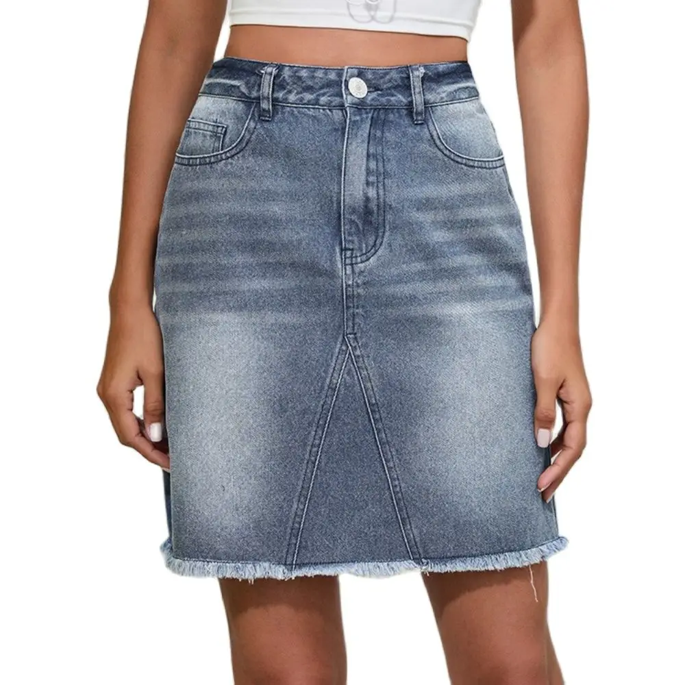 

Casual Sexy Women Streetwear Skirt Female Jean Bottoms Office Lady Elegant Women Cotton Denim Mini Skirts