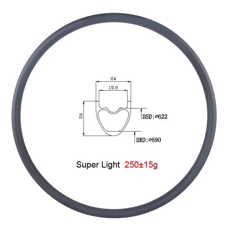 LIENGU 250g горный велосипед XC 29er 24 мм бескамерный фотовелосипед Глубокий кольцо для