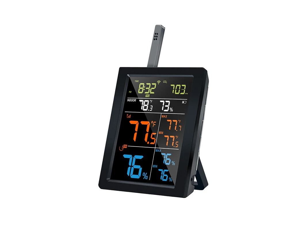 Misol/WN1821 температура влажность CO2 метеостанция обнаружения углекислого газа