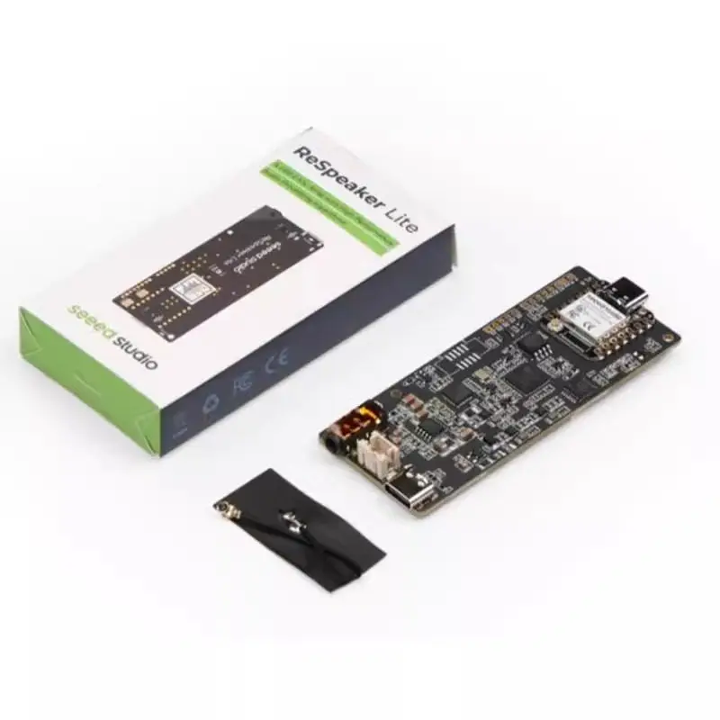 Фото Плата для разработки алгоритмов обработки голоса reSpeaker Lite AI с 2-микрофонным массивом №1