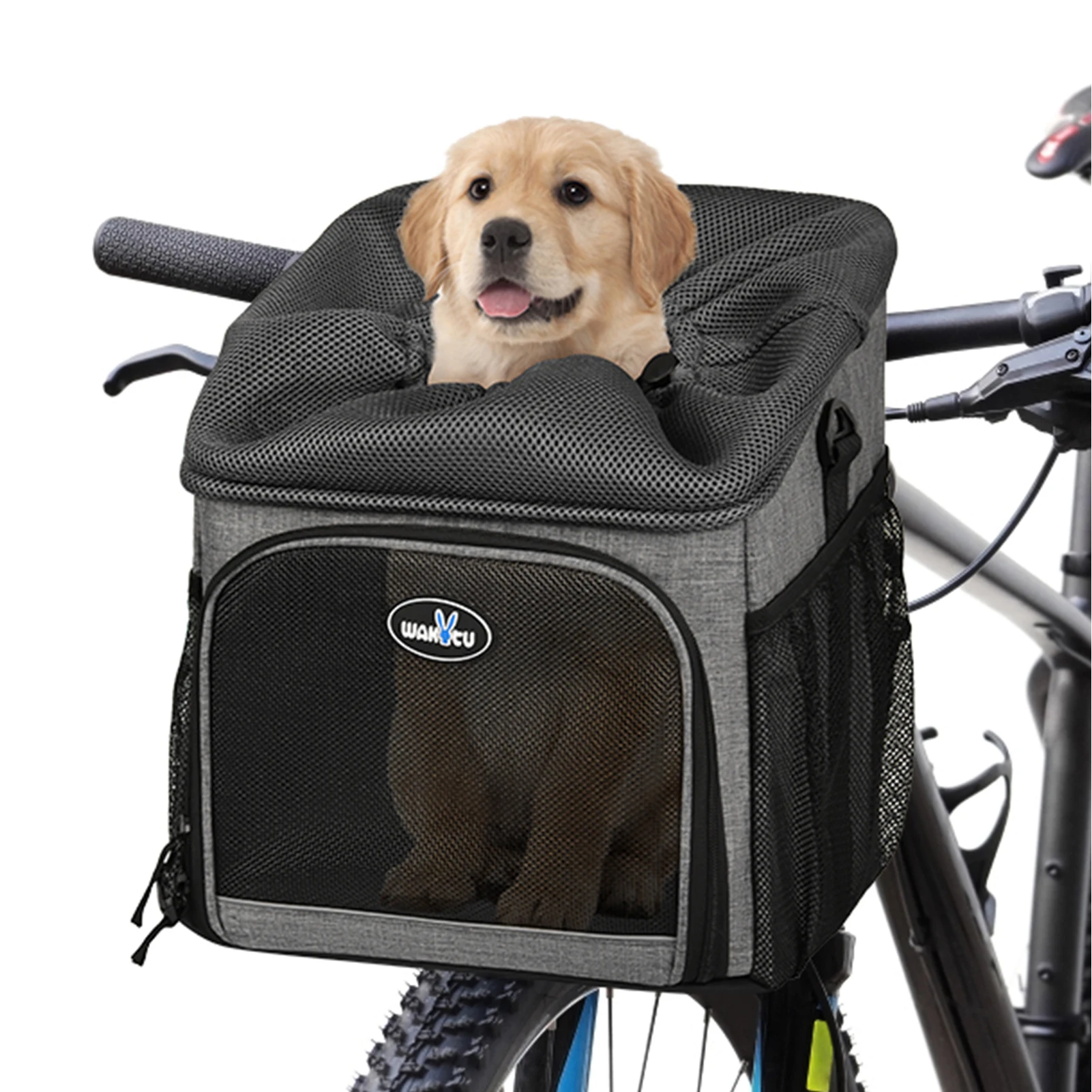 

Dog Bicycle Carrier Bag Cat Bag Pets Backpack Bike Basket Carrier Cats Double Shoulder Bag Travel Breathable Puppy Bags
