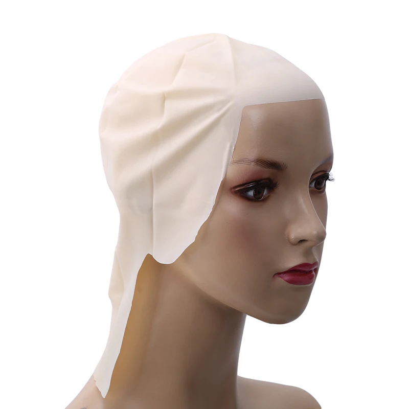 

High Quality 30cm Width Funny Latex Skin Fake Bald Head Unisex Fancy Movie Party Dress Skinhead Cap Hot Sale
