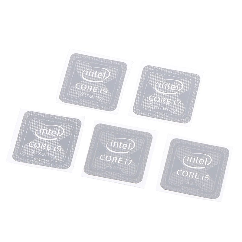 Металлическая наклейка 10-го поколения для процессора Intel Core I9 I7 I5 I3 с логотипом