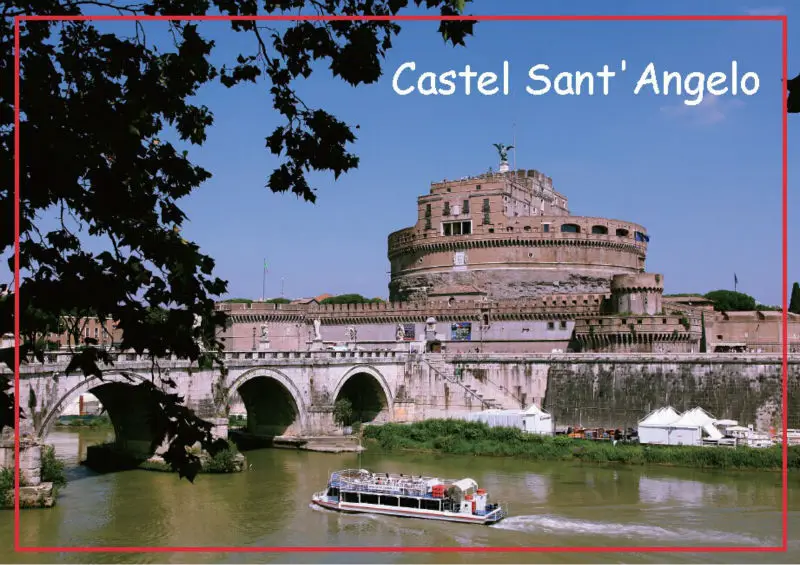 

Souvenir Magnets 78*54mm Roman Castel Sant' Angelo Metal Wrapped Souvenir Magnets 20083 Tourist Souvenir Gift