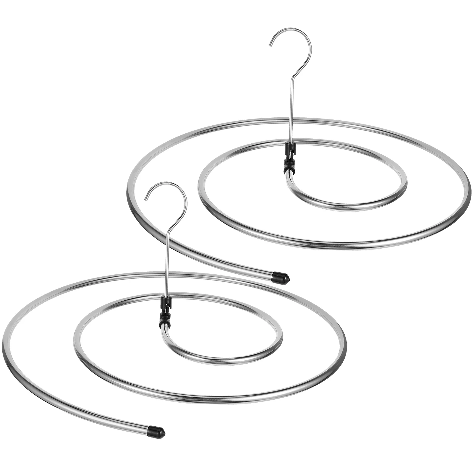 

2Pcs Stainless Steel Spiral Shape Drying Rack Hanger for Bed Sheet Bed Cover