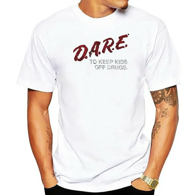 

T-shirt Short Sleeve Top D.a.r.e. Mens T-shirt - Keep Kids Off Drugs Classic Distressed Dare Logo ( Xx-large ) Black