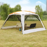 single layer mesh pergola outdoor sun shading tent 4corners garden arbor multiplayer leisure party camping awning shelter gazebo