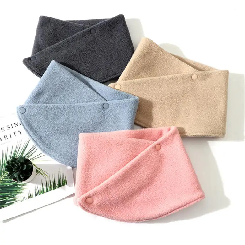 Новый зимний плюшевый шарф на шею мягкий теплый чехол двухслойный шейный платок