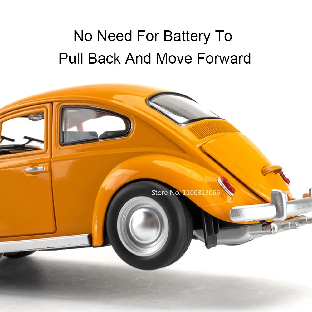 1:18 Volkswagen Beetle 1963 модели автомобилей литые под давлением игрушки из сплава легкий