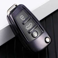 tpu car key protector cover holder chain for audi a3 8l 8p a4 b6 b7 b8 a6 c5 c6 4f rs3 q3 q7 tt 8l 8v s3 key case auto accessory