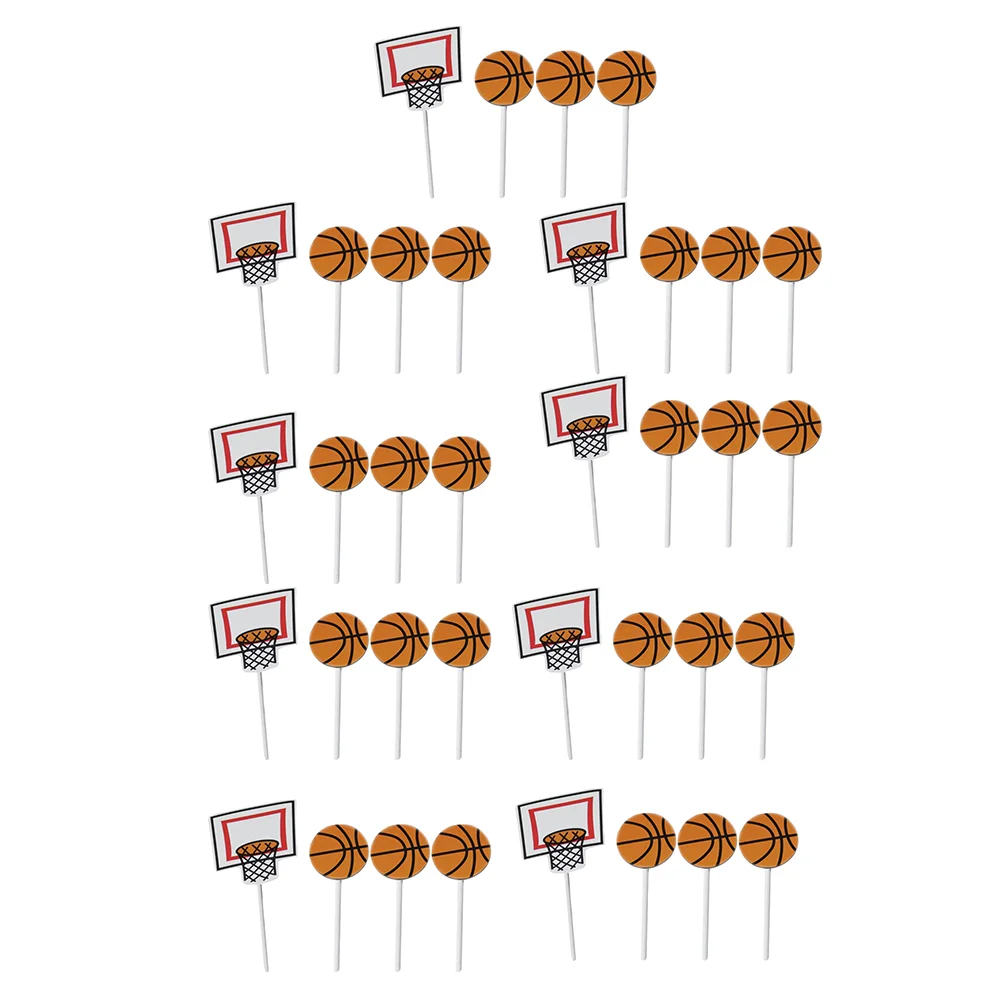 

De Birthday Party Decorations Cake Fruit Picks Football Gifts Wedding Baby Sports Paper Cup Basketball Insert