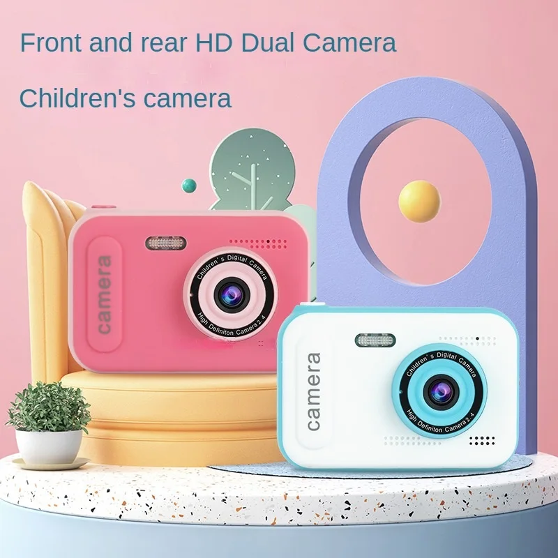 

Mini Camcorder Toy Kids Camera 2.4-inch Screen USB Charging High-definition Dual Camcorder For Kids Holiday Gifts Digital Camera