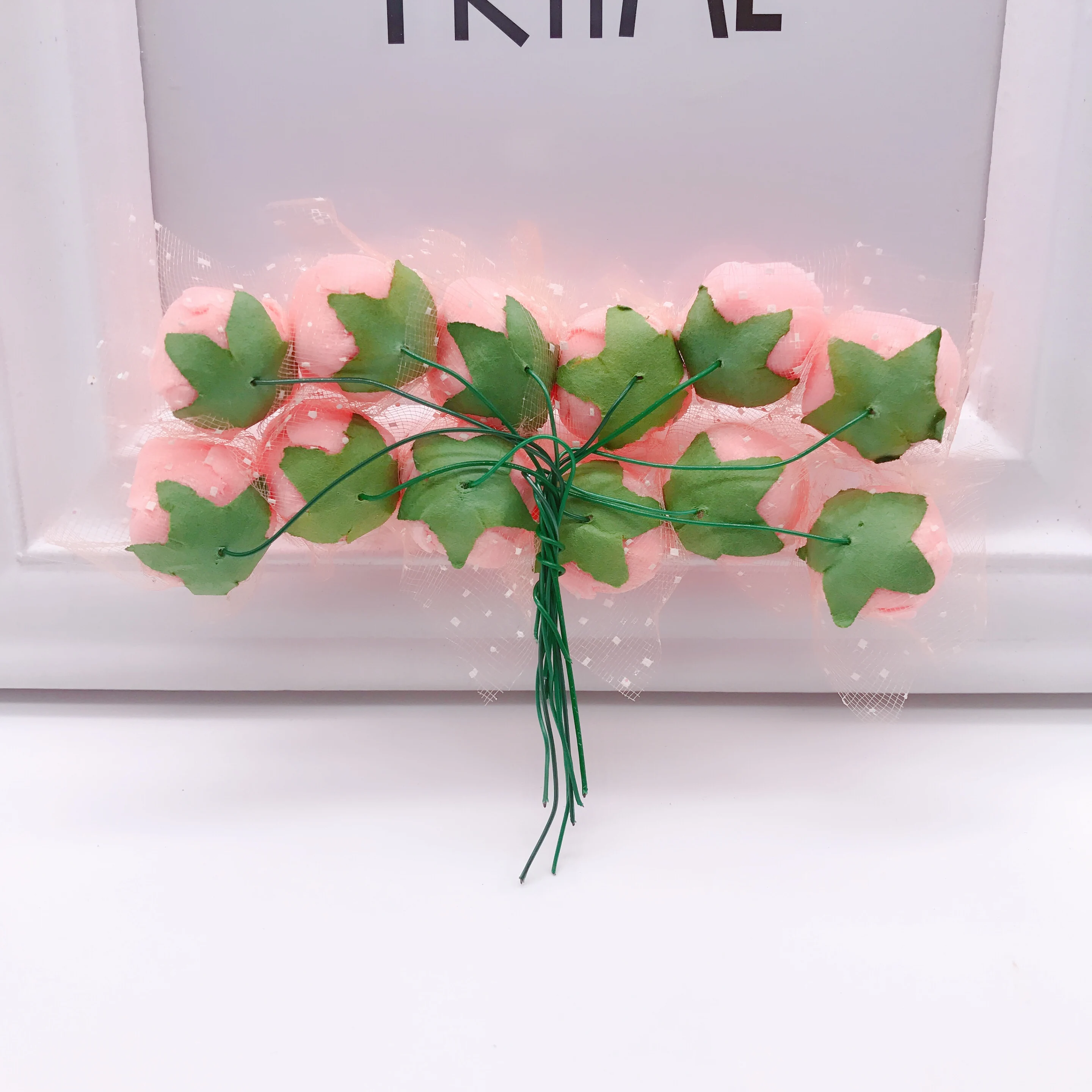 36/72/144pcs 2cm Mini PE Foam Roses Artificial Flowers for Home Wedding Car Decoration DIY Teddy Bear Wreath Fake Flower Bouquet images - 6