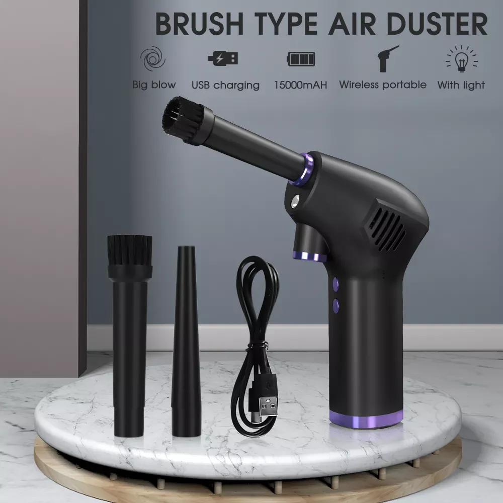 

Air Duster for Computer Laptop USB Rechargeable Car Cleaner Compressed Air Blower Cleaning Tool For Keyboard Sofa