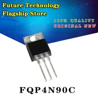 10pcs new original fqp4n90c 4n90 straight plug iron head to 220 mos field effect tube 4a900v