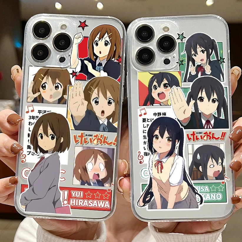 Чехол для телефона Девушка аниме K-ON vivo V40 V30e V29e V27 V25 V23 Y28 Y03 Y17s Y100 Y36 Y27 Y16 Y19s Y35 4G 5G Clear