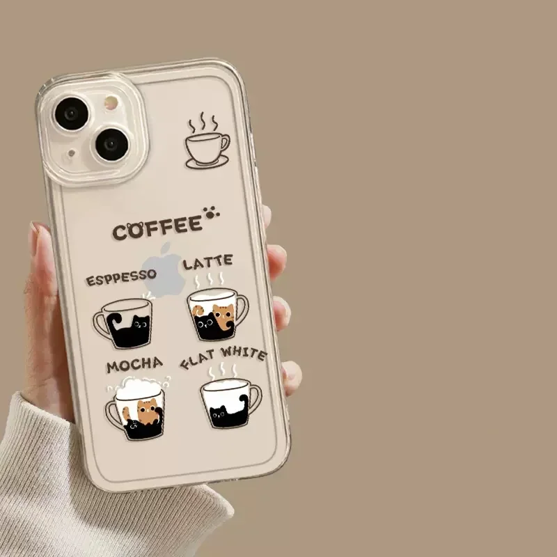 Прозрачный чехол для телефона с забавным котом и капибарой Samsung Galaxy S24 S23 S22 Ultra Plus