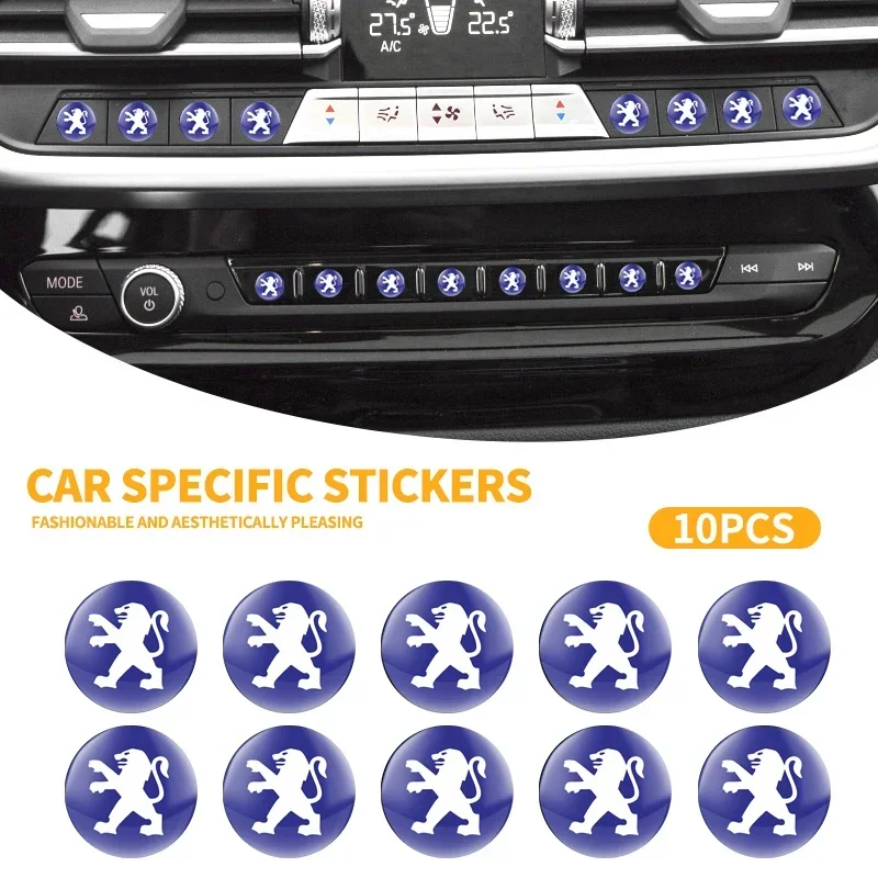 Для Peugeot модные новые 3D эпоксидные вращающиеся наклейки для автомобиля маленькие