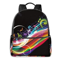 colorful music printed multifunctional mens and womens backpacks business and travel laptop backpacks school bags