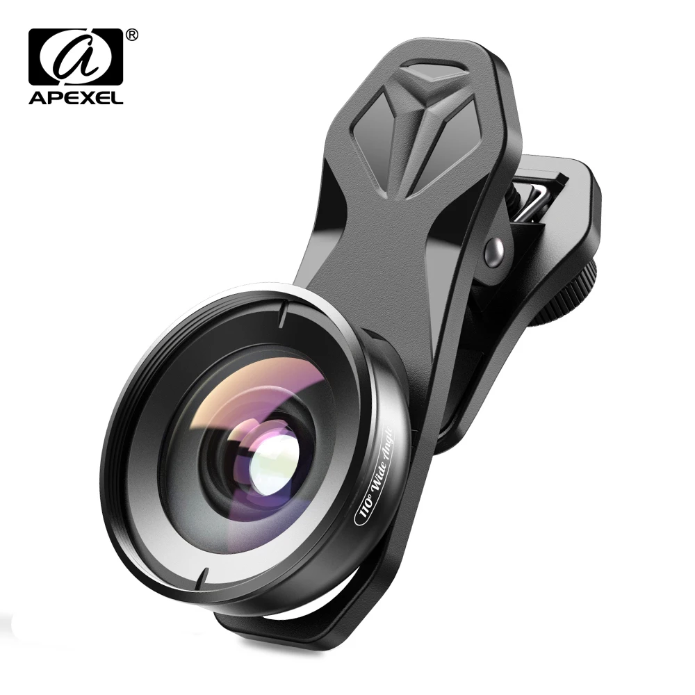 

APEXEL Phone Camera Lenses kit110 degree 4K Wide angle lens with CPL filter dropshipping for iPhonex Samsung s9 all smartphones