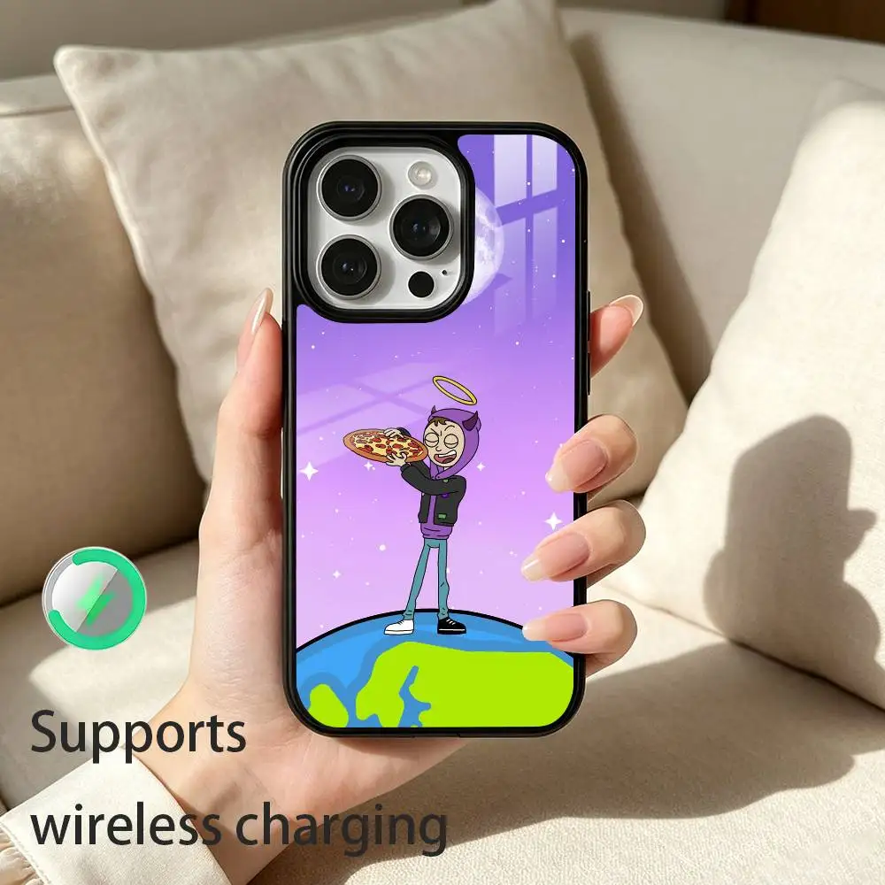 Фото Чехол для телефона Tha Supreme-e Rapper-r T-Thasup для iPhone 12, 13, 14, 15, 16, 17 Pro Max Plus с поддержкой беспроводной зарядки. №3
