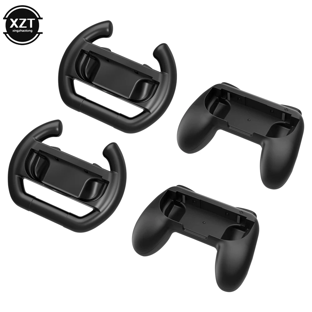 Game Accessories Set Racing Steering Wheel for Nintend Switch Handle Grips Nintendo Joycon Caps for Nintendo Switch NS Gamepad