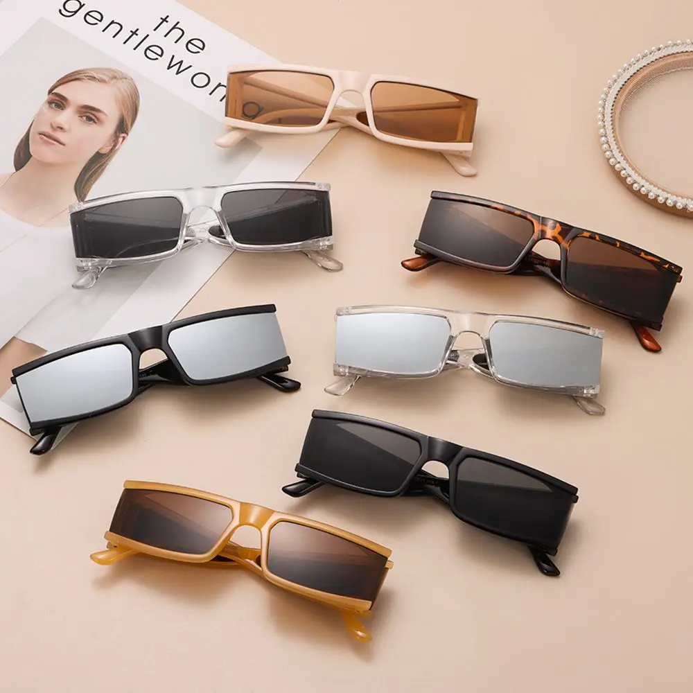 

Retro Sun Glasses Shades UV400 Rectangle Brand Designer Small Sunglasses Sunglasses for Women