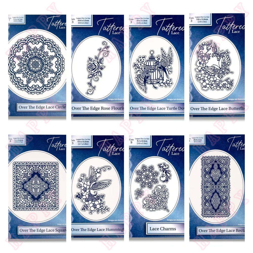 

Metal Cutting Die Butterflies Rectangle Turtle Doves Circle Flourish Scrapbook Diary Decoration Paper Craft Embossing Template