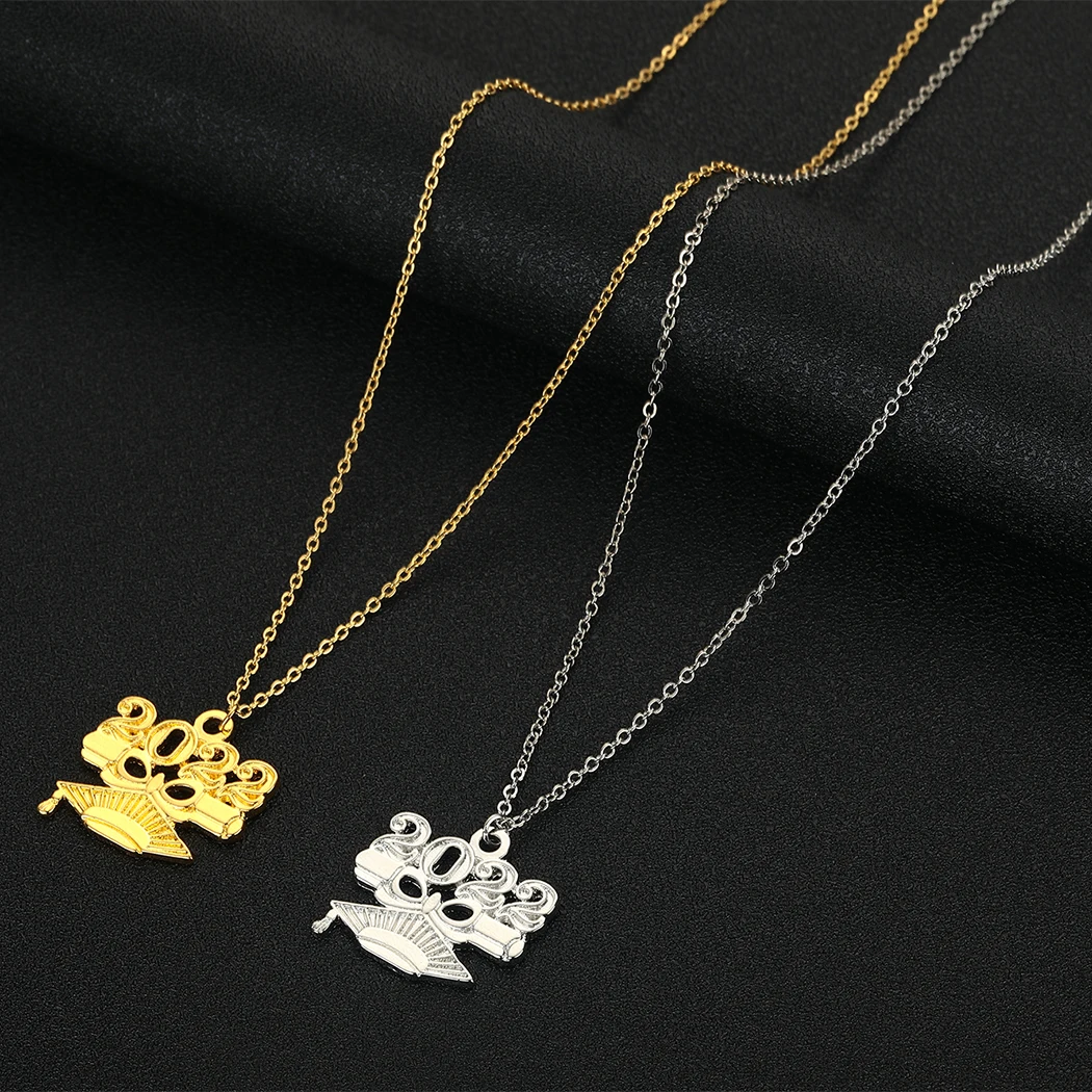 

2022 Graduation Gold Plated Alloy Pendant Necklace With Unisex For Lovers