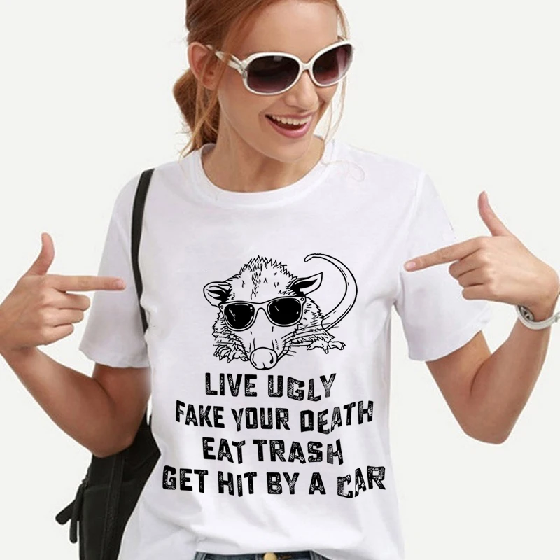 

Футболка женская летняя с коротким рукавом, смешная, Y2k