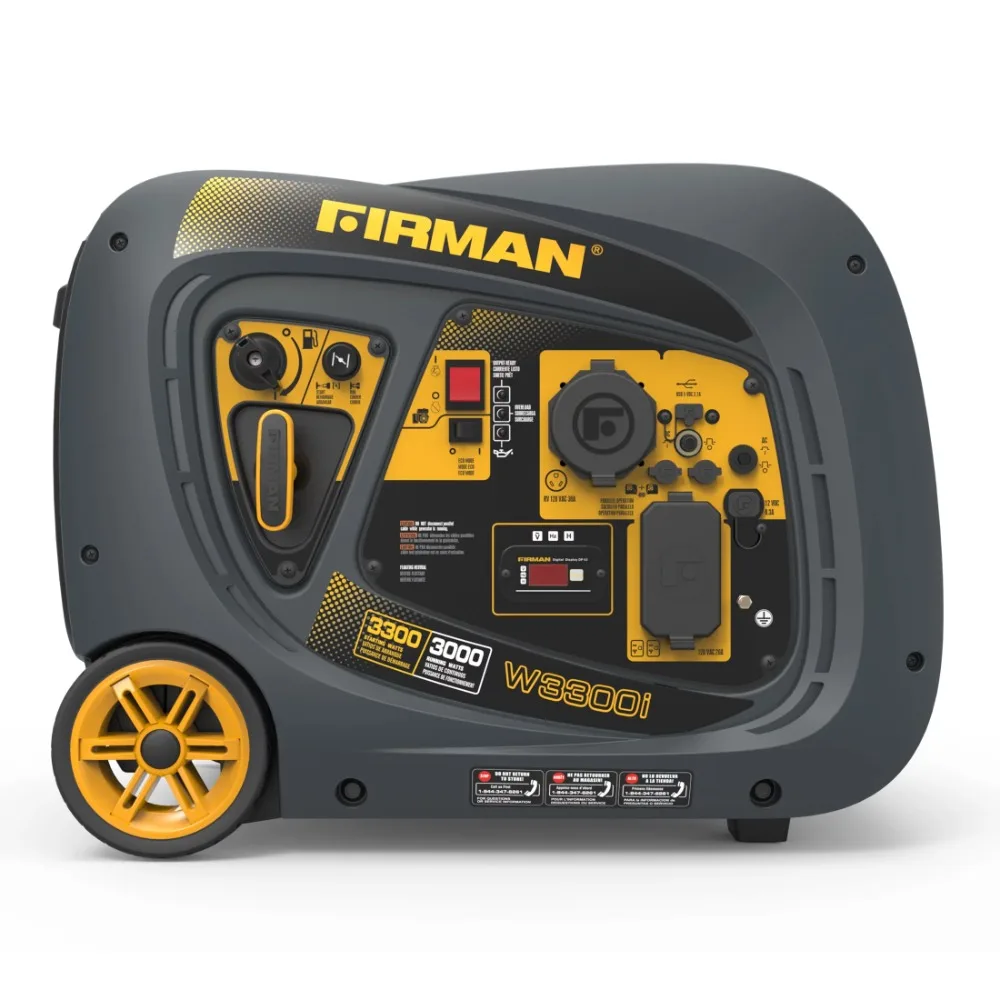 

Firman W03081 3300/3000 Watt Gas Recoil Start RV Ready Inverter Generator