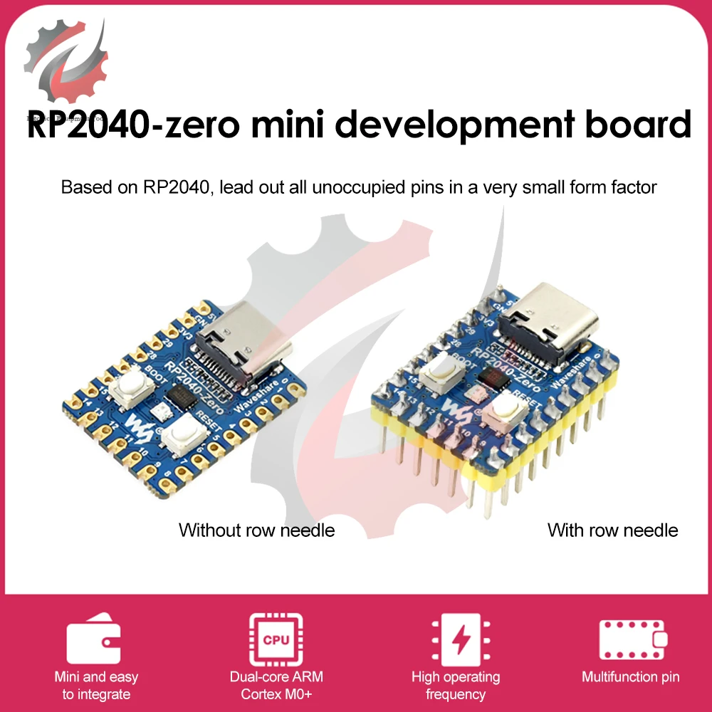 

RP2040-Zero RP2040 for Raspberry Pi Microcontroller PICO Development Board Module Dual-core Cortex M0+ Processor 2MB Flash