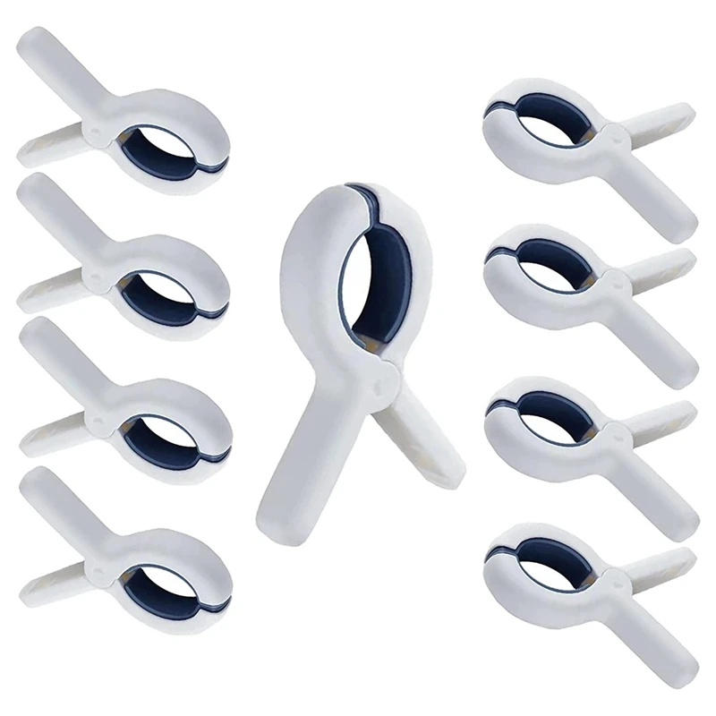 

9Pcs Plastic Clothespin, Laundry Clip, Beach Towel Clips, Clothes Pins Heavy Duty Outdoor To Keep Your Towel, Clothes