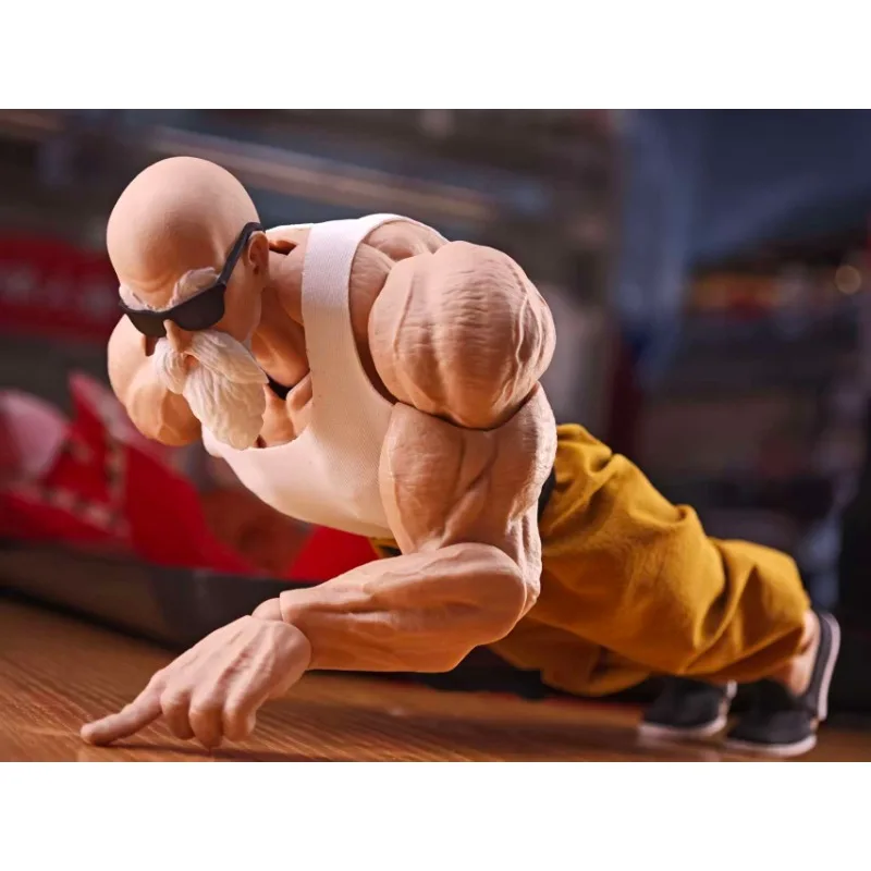 Фото Масштаб 1/12, аниме Dragon Ball Master Roshi, белый жилет, желтые/синие шаровары, модель одежды для 6-дюймовых фигурок мужского солдата, тело №3