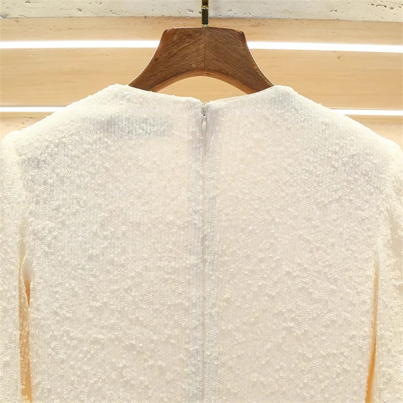 Женские платья Новое высококачественное длинное платье из смеси блесток на