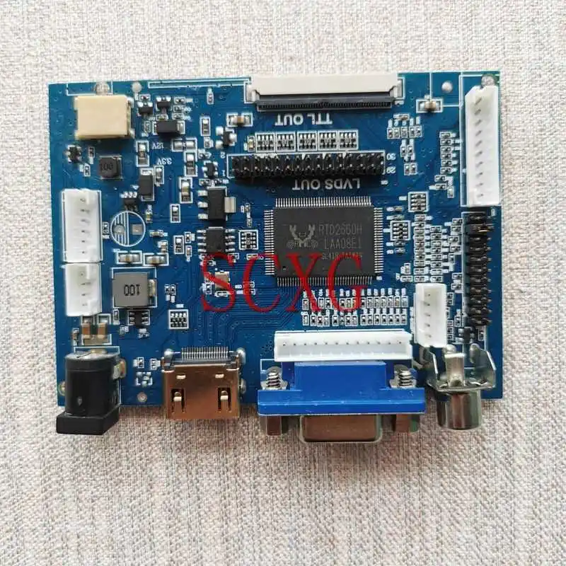 Плата драйвера контроллера экрана ЖК-дисплея подходит для LTN140AT16 LTN140AT17 DIY Kit 1366*768 AV VGA HDMI-совместимый LVDS 40-Pin 14"