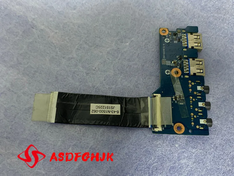 Оригинальная 6-71-N15F8-D02 для HASEE Z6 G500 G5K USB плата ввода-вывода с кабелем 6-43-N1500-062 100%