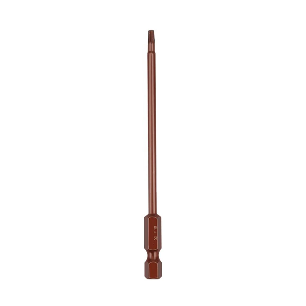 

Efficient Torx Screwdriver Bit 100mm Length Magnetic Shaft Anti Rust Surface Suitable for All Types of Screwdrivers