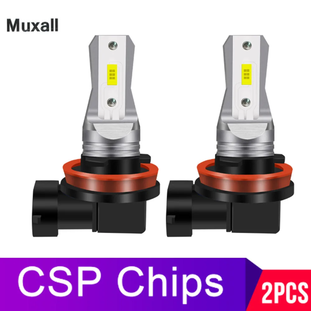 

2x Mini H11 H4 H1 H7 Led Car Headlight Bulb 80W 6500K White Super Bright Turbo Fan Wireless 20000LM DC12V 24V LED Auto Fog Light