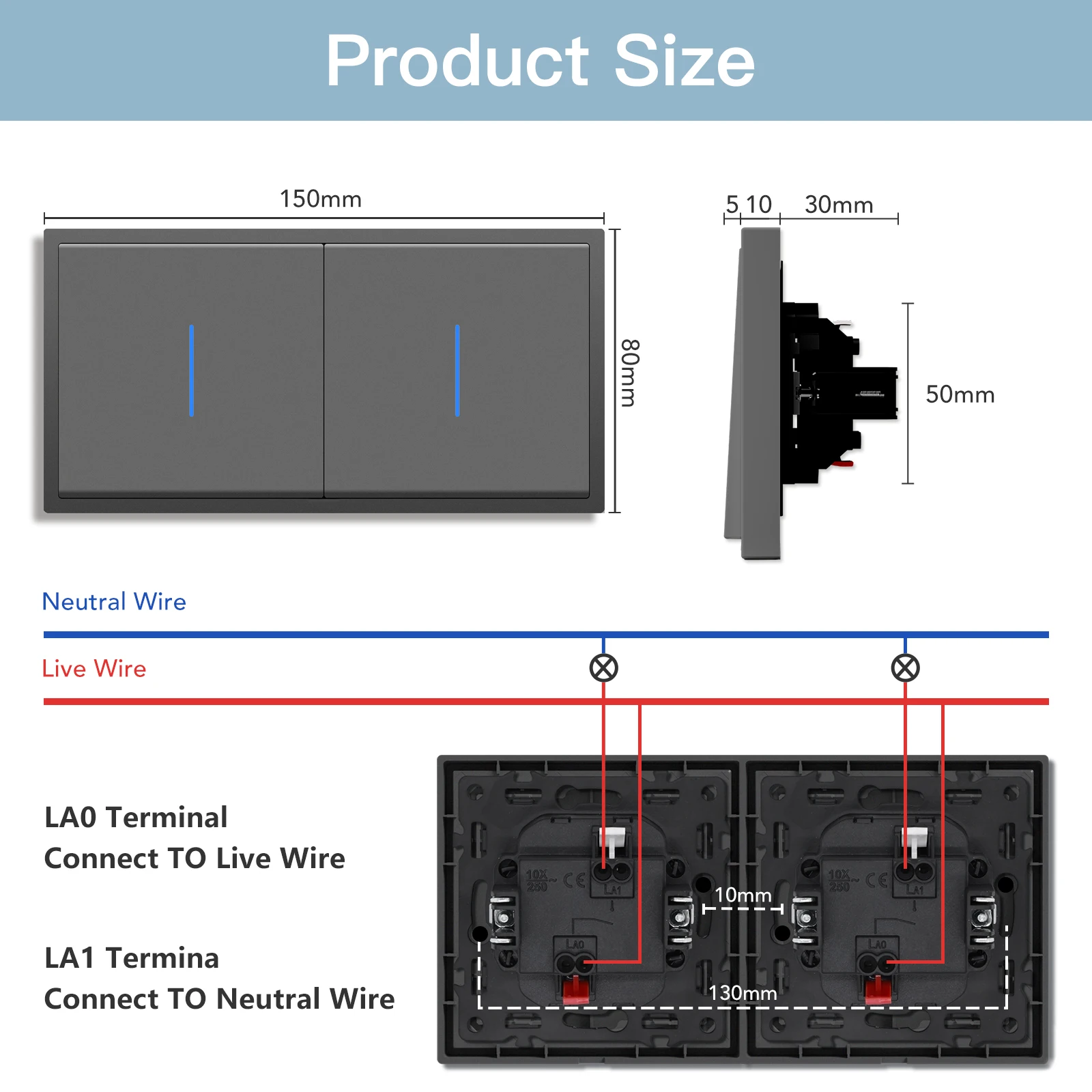Кнопочные переключатели BSEED EU со светодиодным индикатором