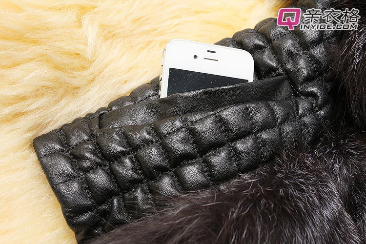 ICCLEK Fur one women's simulated fur vest coat plus size women's Vest fur short clip