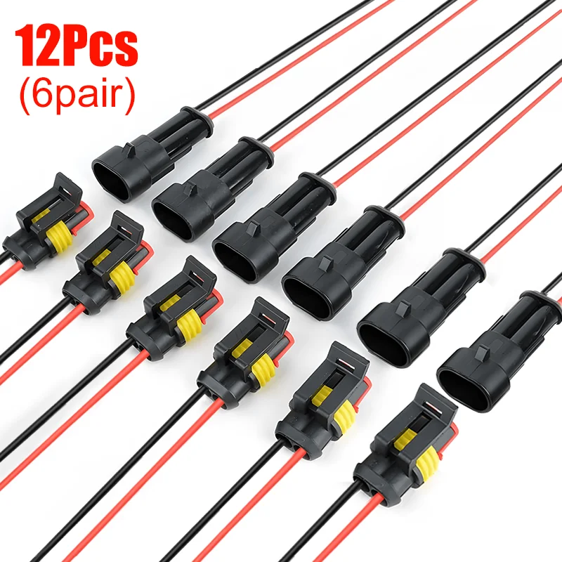 Водонепроницаемые электрические разъемы eoopee 2-контактные 10/12/20 шт.