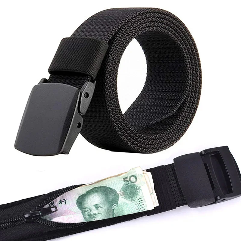 

Travel Hidden Cash Anti Theft Waist Belt DIY Strap Belt Waist Packs Pouch Wallet Hiding Money Belt Bag Length 120cm Width 3.8cm