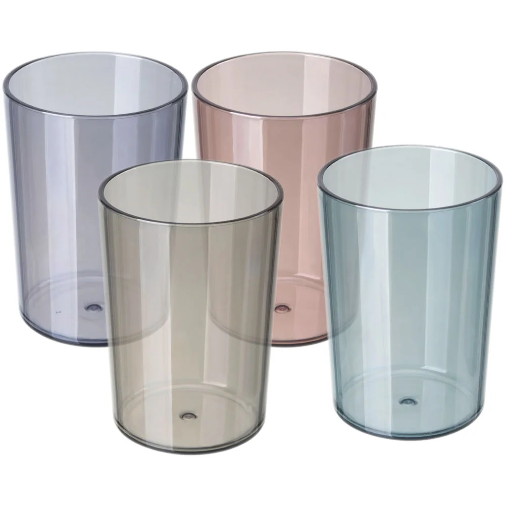 

Cup Cups Bathroom Tumbler Travel Organizer Holder Storage Mouthwash Trash Wastebasket Mini Can Bin Table Pen Countertop Mugs