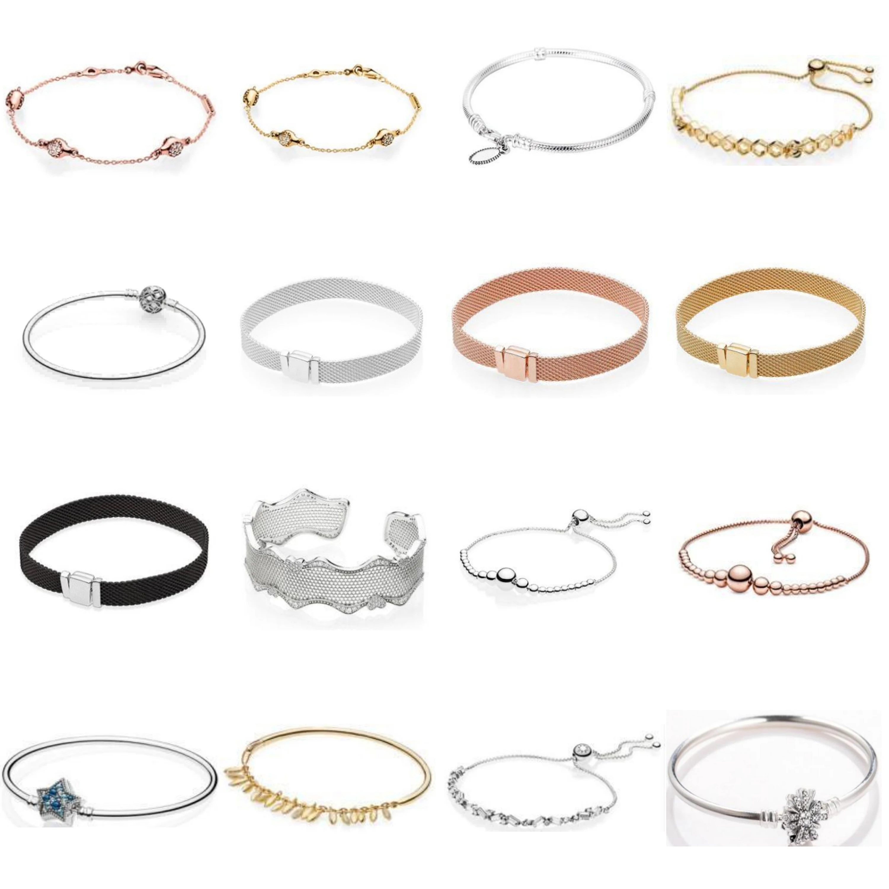 

Соответствующий каталог, выберите код для покупки, ювелирные изделия из стерлингового серебра S925. 1:1 PAN браслет 113-128