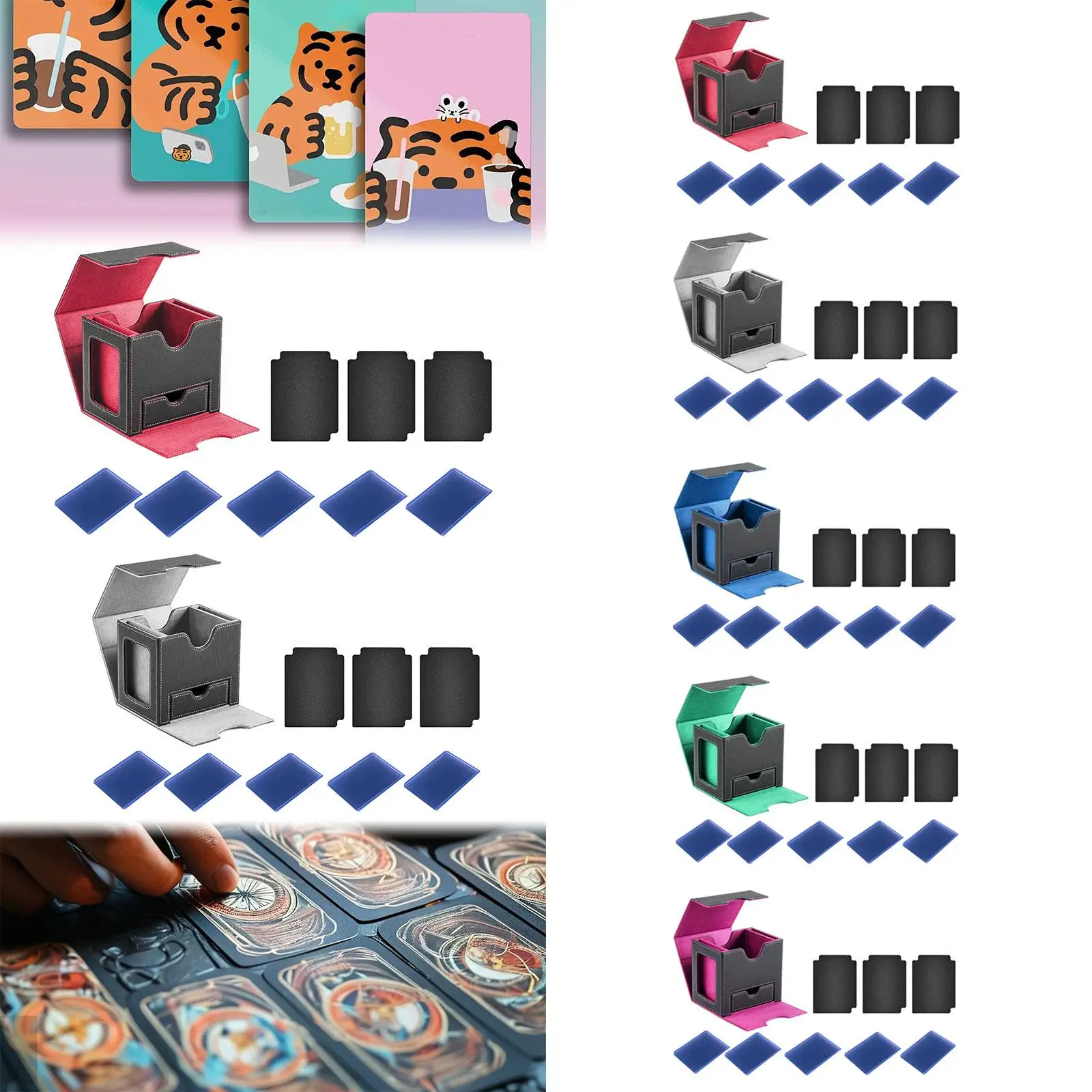 Trading Card Deck Box Holder for Baseball Sports Cards Collection