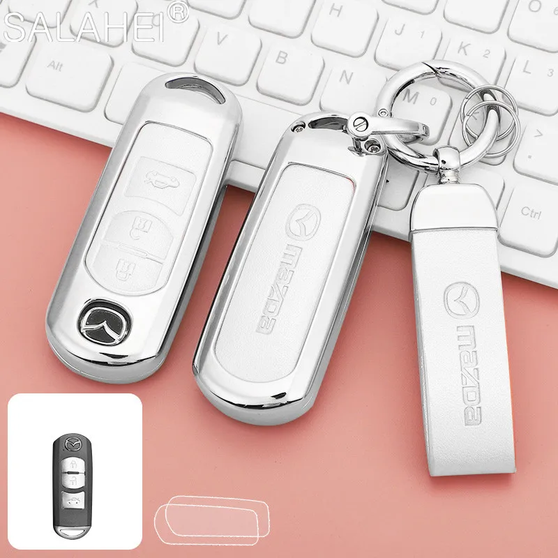 

Zinc Alloy Car Key Case Cover Shell Bag Protector For Mazda 2 3 6 Axela Atenza Demio CX-5 CX5 CX-3 CX7 CX-7 CX8 CX9 CX-9 MX5 RX8