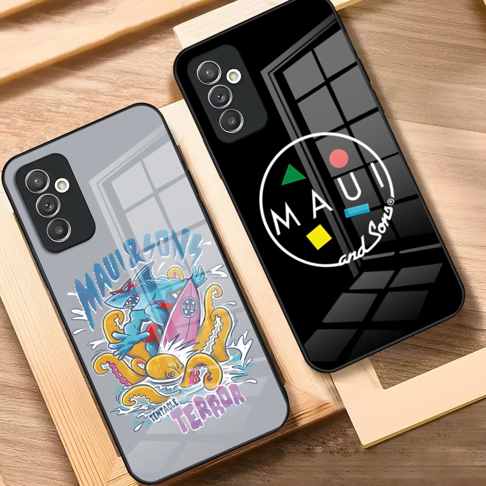 Чехол для телефона MINISO MAUI AND SONS Surf Sakataboard Samsung A52 A71 A21 A54 A20 A12 Galaxy A34 A14 A32 Glass Cover