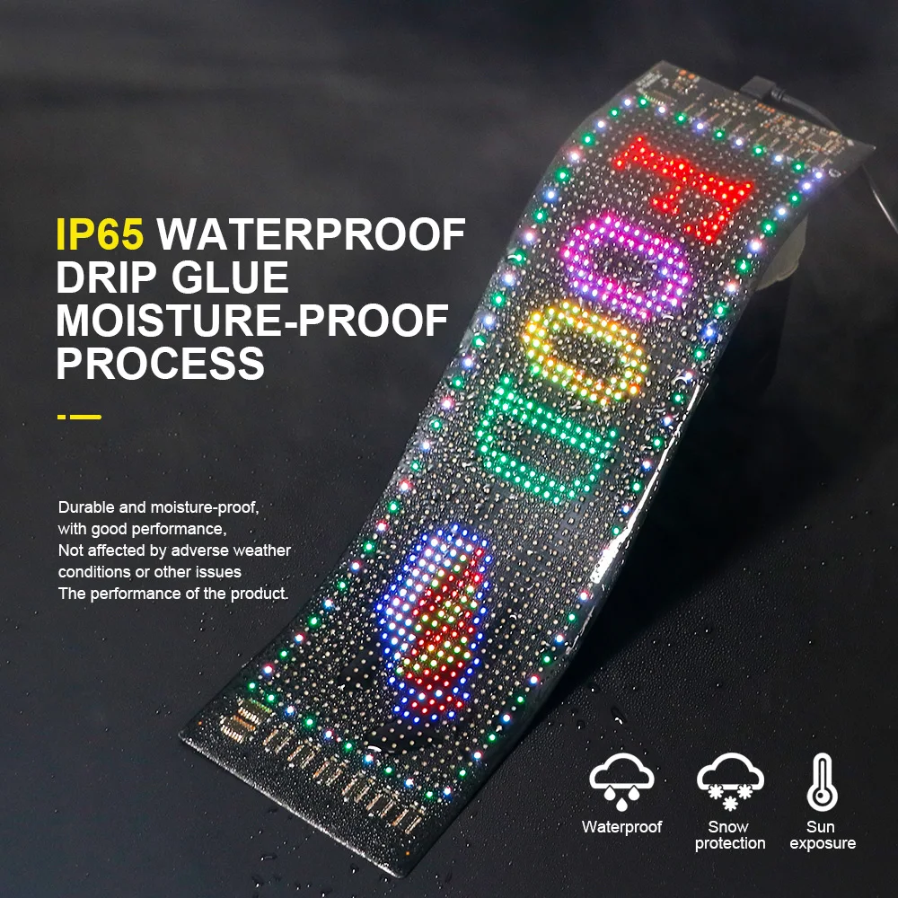 Светодиодный гибкий подвижный рекламный знак дьявольский глаз приложение для